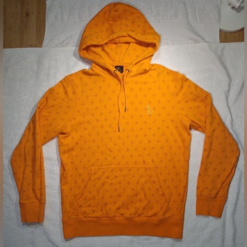 OVO MONOGRAM October's Very Own Drake Logo Terry Cloth Orange Hoodie mens Small